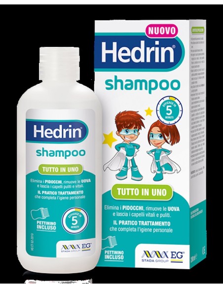 Hedrin Shampoo Antipediculosi con Pettinino 200 ml